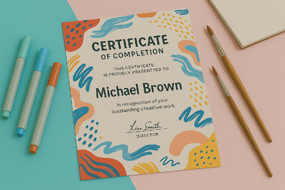 Certificate Design 3
