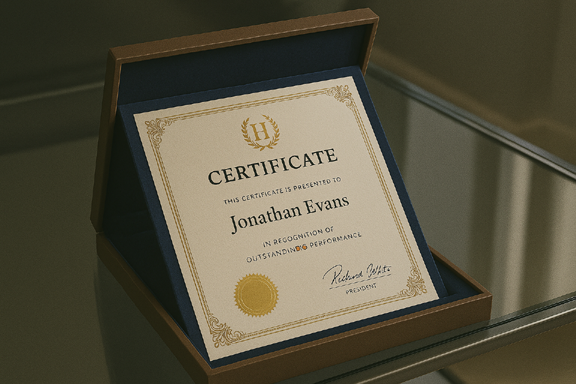 Certificate Design 3